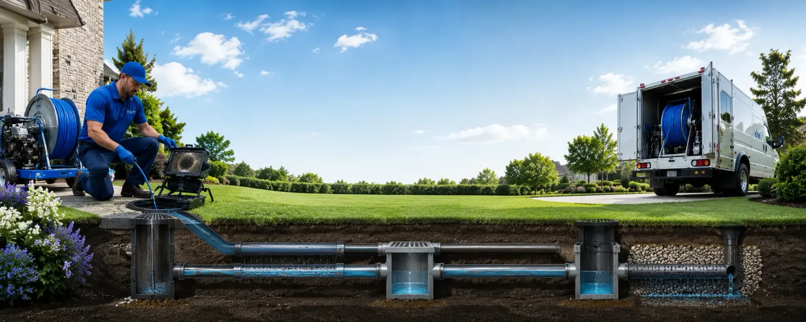 Outdoor drain cleaning information for Leland, IA